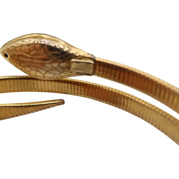 Vintage FORSTNER 12K GF Snake Coil Wrap Bracelet 40's Art Deco Egyptian Revival - Picture 8 of 10